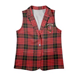 ScotsTee Shop Scottish MacQueen Modern Women's Tartan Sleeveless Blazer Suit Vest