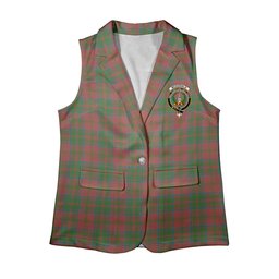 ScotsTee Shop Scottish McDonald of Glencoe Ancient Women's Tartan Sleeveless Blazer Suit Vest