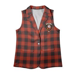 ScotsTee Shop Scottish Wemyss Ancient Clan Women's Tartan Sleeveless Blazer Suit Vest