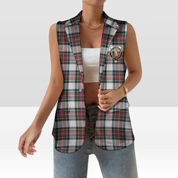 ScotsTee Shop Scottish Stewart Dress Modern Women's Tartan Sleeveless Blazer Suit Vest