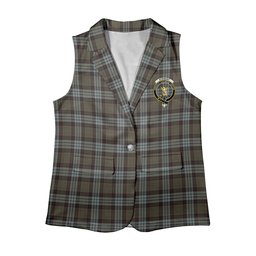 ScotsTee Shop Scottish Stewart Old Weathered Women's Tartan Sleeveless Blazer Suit Vest