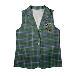 ScotsTee Shop Scottish Wishart Hunting SC Women's Tartan Sleeveless Blazer Suit Vest