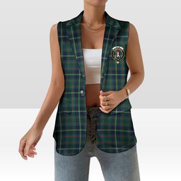 ScotsTee Shop Scottish Taylor Modern Women's Tartan Sleeveless Blazer Suit Vest