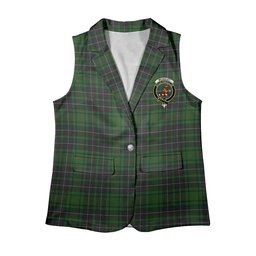 ScotsTee Shop Scottish McAuley Hunting Women's Tartan Sleeveless Blazer Suit Vest