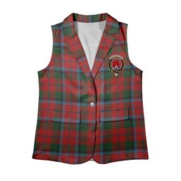 ScotsTee Shop Scottish MacNachten Women's Tartan Sleeveless Blazer Suit Vest