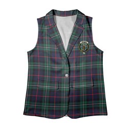 ScotsTee Shop Scottish MacPhail Hunting Modern Women's Tartan Sleeveless Blazer Suit Vest