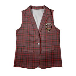 ScotsTee Shop Scottish MacAlister 1831 Women's Tartan Sleeveless Blazer Suit Vest