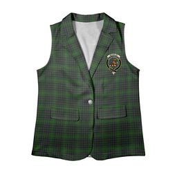 ScotsTee Shop Scottish McAulay Hunting Women's Tartan Sleeveless Blazer Suit Vest