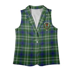 ScotsTee Shop Scottish Learmonth Women's Tartan Sleeveless Blazer Suit Vest