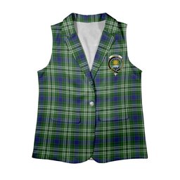 ScotsTee Shop Scottish Purves Women's Tartan Sleeveless Blazer Suit Vest