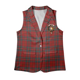 ScotsTee Shop Scottish Stewart of Appin VS Women's Tartan Sleeveless Blazer Suit Vest