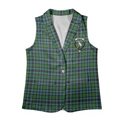 ScotsTee Shop Scottish Hunter of Peebleshire Ancient Women's Tartan Sleeveless Blazer Suit Vest