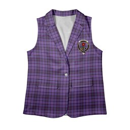 ScotsTee Shop Scottish Learmonth Family Herts Women's Tartan Sleeveless Blazer Suit Vest