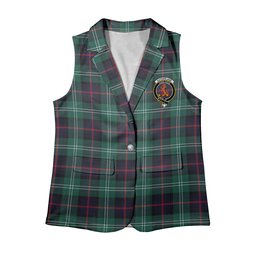 ScotsTee Shop Scottish Sutherland Old Modern Women's Tartan Sleeveless Blazer Suit Vest