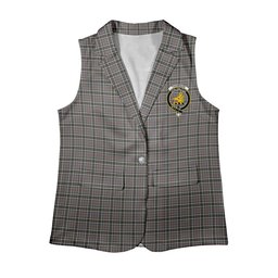 ScotsTee Shop Scottish Thomson Dress Grey Women's Tartan Sleeveless Blazer Suit Vest