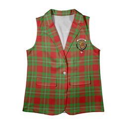 ScotsTee Shop Scottish MacGregor Modern SC Women's Tartan Sleeveless Blazer Suit Vest