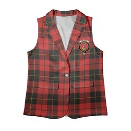 ScotsTee Shop Scottish Wallace Weathered Women's Tartan Sleeveless Blazer Suit Vest
