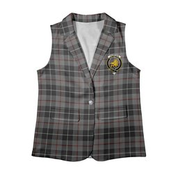 ScotsTee Shop Scottish Thompson Society Grey Women's Tartan Sleeveless Blazer Suit Vest