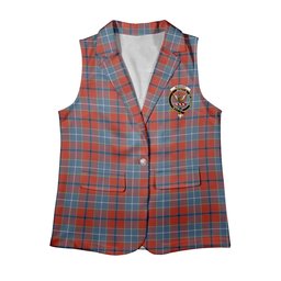 ScotsTee Shop Scottish Wishart Dress Ancient Women's Tartan Sleeveless Blazer Suit Vest