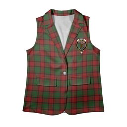 ScotsTee Shop Scottish McPhail Women's Tartan Sleeveless Blazer Suit Vest
