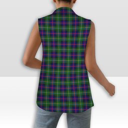 ScotsTee Shop Scottish Malcolm Modern Women's Tartan Sleeveless Blazer Suit Vest