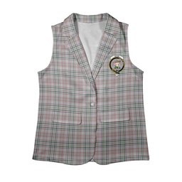 ScotsTee Shop Scottish Shaw Dress Women's Tartan Sleeveless Blazer Suit Vest