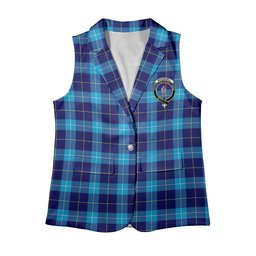 ScotsTee Shop Scottish McKerrell Women's Tartan Sleeveless Blazer Suit Vest