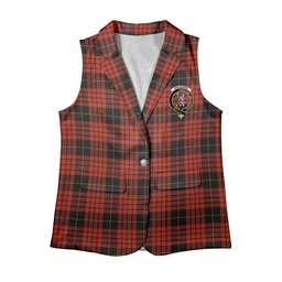 ScotsTee Shop Scottish MacQueen Ancient Women's Tartan Sleeveless Blazer Suit Vest