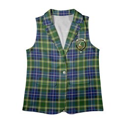 ScotsTee Shop Scottish McKellar Ancient Women's Tartan Sleeveless Blazer Suit Vest