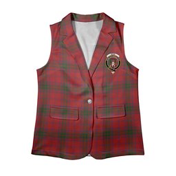 ScotsTee Shop Scottish Ross 2 Women's Tartan Sleeveless Blazer Suit Vest