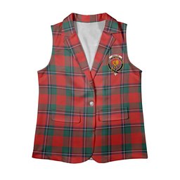 ScotsTee Shop Scottish Sinclair Modern Clan Women's Tartan Sleeveless Blazer Suit Vest