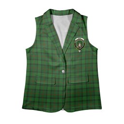 ScotsTee Shop Scottish Ross Hunting 3 Women's Tartan Sleeveless Blazer Suit Vest