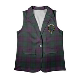 ScotsTee Shop Scottish MacArthur of Milton Hunting Women's Tartan Sleeveless Blazer Suit Vest