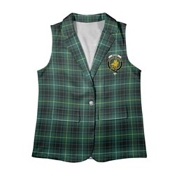 ScotsTee Shop Scottish McIvor Hunting Modern Women's Tartan Sleeveless Blazer Suit Vest