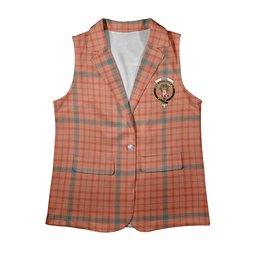 ScotsTee Shop Scottish Ross David Ancient Women's Tartan Sleeveless Blazer Suit Vest