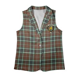 ScotsTee Shop Scottish Thompson Society Hunting Modern Women's Tartan Sleeveless Blazer Suit Vest