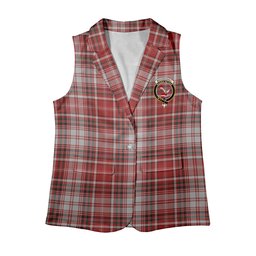 ScotsTee Shop Scottish MacDougall Dress Women's Tartan Sleeveless Blazer Suit Vest