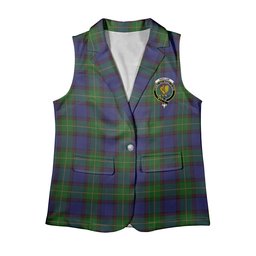 ScotsTee Shop Scottish Sinclair Brown Women's Tartan Sleeveless Blazer Suit Vest