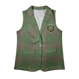 ScotsTee Shop Scottish MacAlister of Glenbarr Hunting Ancient Women's Tartan Sleeveless Blazer Suit Vest