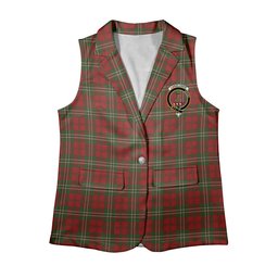 ScotsTee Shop Scottish Langlands Women's Tartan Sleeveless Blazer Suit Vest