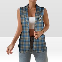 ScotsTee Shop Scottish Napier Ancient Women's Tartan Sleeveless Blazer Suit Vest