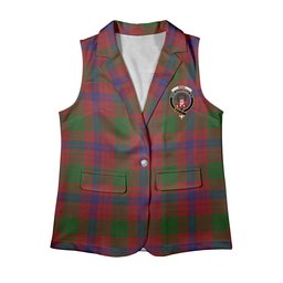 ScotsTee Shop Scottish Ross 6 Women's Tartan Sleeveless Blazer Suit Vest