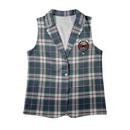 ScotsTee Shop Scottish MacLeod Of Californian Modern Women's Tartan Sleeveless Blazer Suit Vest