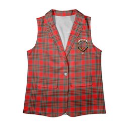 ScotsTee Shop Scottish MacBean Modern Women's Tartan Sleeveless Blazer Suit Vest