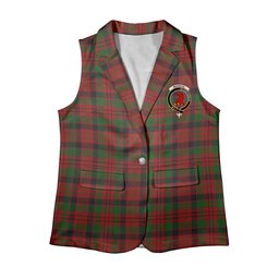 ScotsTee Shop Scottish MacNicol Inverness Tweed Mill Co Ltd Women's Tartan Sleeveless Blazer Suit Vest
