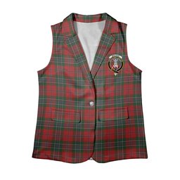 ScotsTee Shop Scottish MacLean Women's Tartan Sleeveless Blazer Suit Vest