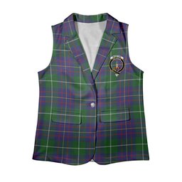 ScotsTee Shop Scottish McIntyre Inglis Women's Tartan Sleeveless Blazer Suit Vest