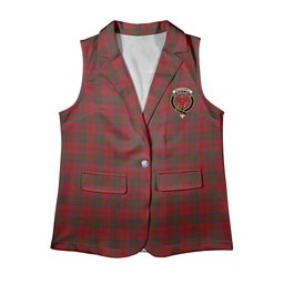 ScotsTee Shop Scottish MacDonell of Keppoch Women's Tartan Sleeveless Blazer Suit Vest