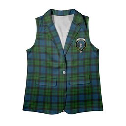 ScotsTee Shop Scottish MacKay Modern Women's Tartan Sleeveless Blazer Suit Vest