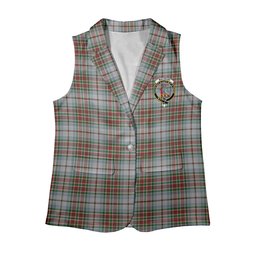ScotsTee Shop Scottish MacBain Dress Women's Tartan Sleeveless Blazer Suit Vest